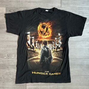 2012 The Hunger Games Movie Promo T-Shirt Graphic Tee Katniss Peeta Size S
